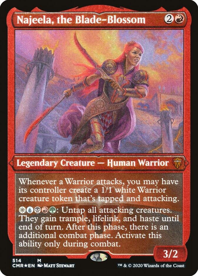 Image for Najeela, the Blade-Blossom (Foil Etched) (514) (Commander Legends) (CMR) - Magic: The Gathering
