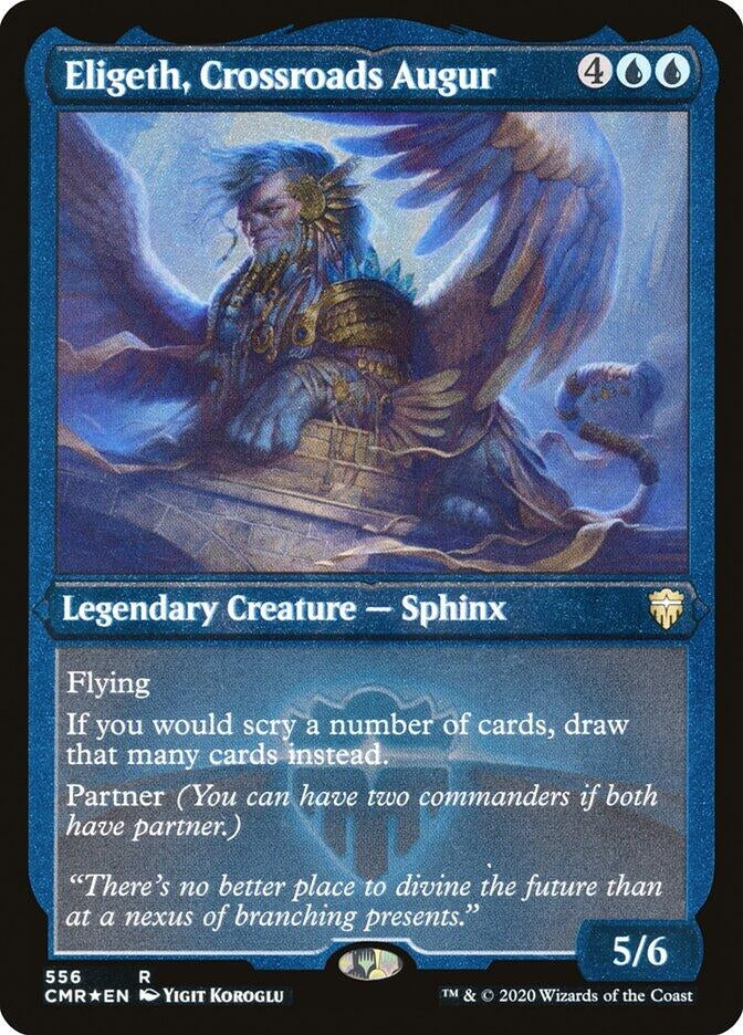 Image for Eligeth, Crossroads Augur (Foil Etched) (556) (Commander Legends) (CMR) - Magic: The Gathering
