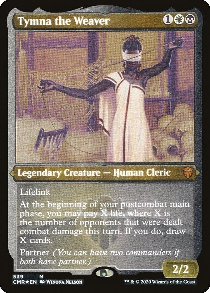 Image for Tymna the Weaver (Foil Etched) (539) (Commander Legends) (CMR) - Magic: The Gathering