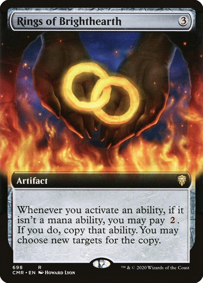 Image for Rings of Brighthearth (Extended Art) (698) (Commander Legends) (CMR) - Magic: The Gathering