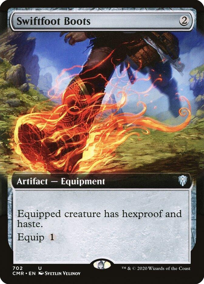 Image for Swiftfoot Boots (Extended Art) (702) (Commander Legends) (CMR) - Magic: The Gathering