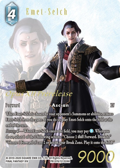 Image for Emet-Selch (Prerelease Promo) (PR-076/12-024H) (FF: Promo Cards) (PR) - Final Fantasy TCG