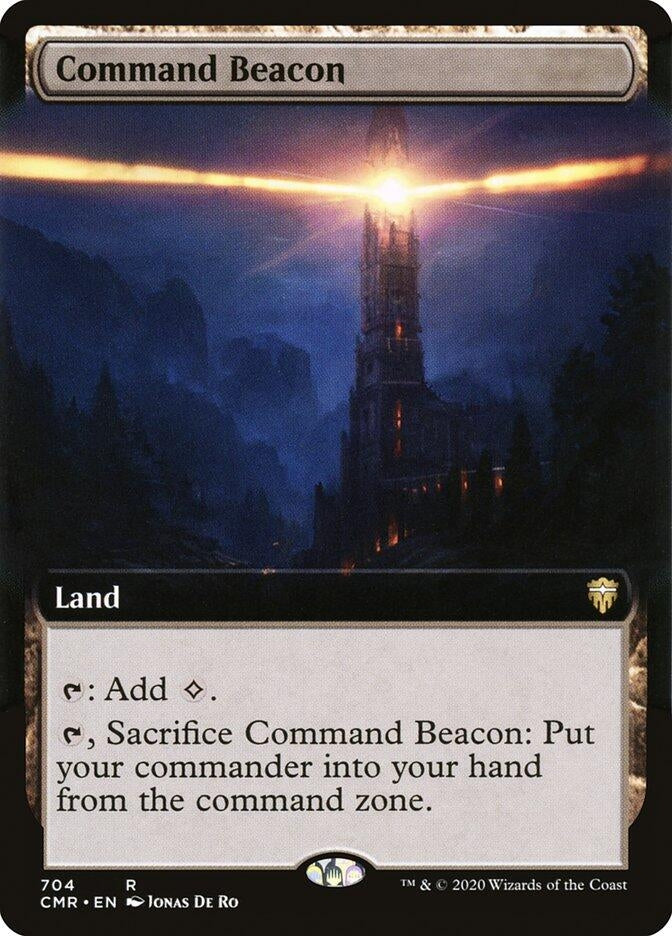 Image for Command Beacon (Extended Art) (704) (Commander Legends) (CMR) - Magic: The Gathering