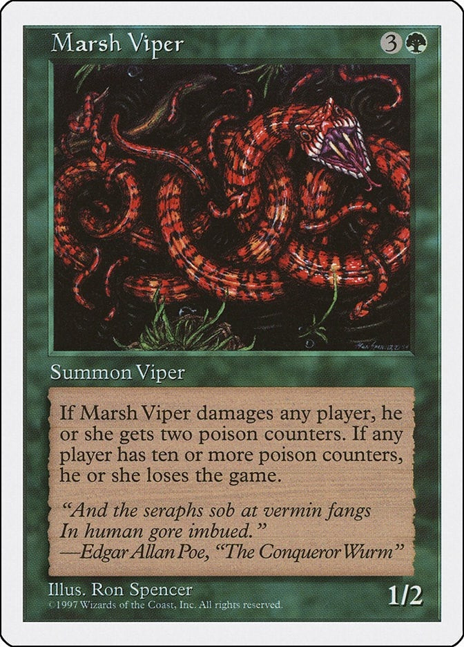 Image for Marsh Viper (Fifth Edition) (5ED) - Magic: The Gathering