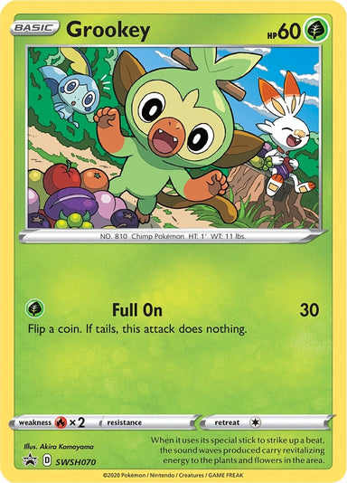 Image for Grookey - SWSH070 (SWSH070) (SWSH: Sword & Shield Promo Cards) - Pokemon