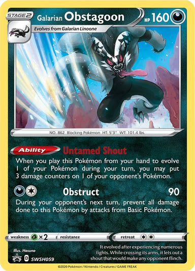 Image for Galarian Obstagoon - SWSH059 (SWSH059) (SWSH: Sword & Shield Promo Cards) - Pokemon