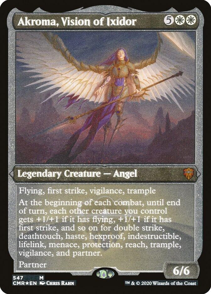 Image for Akroma, Vision of Ixidor (Foil Etched) (547) (Commander Legends) (CMR) - Magic: The Gathering