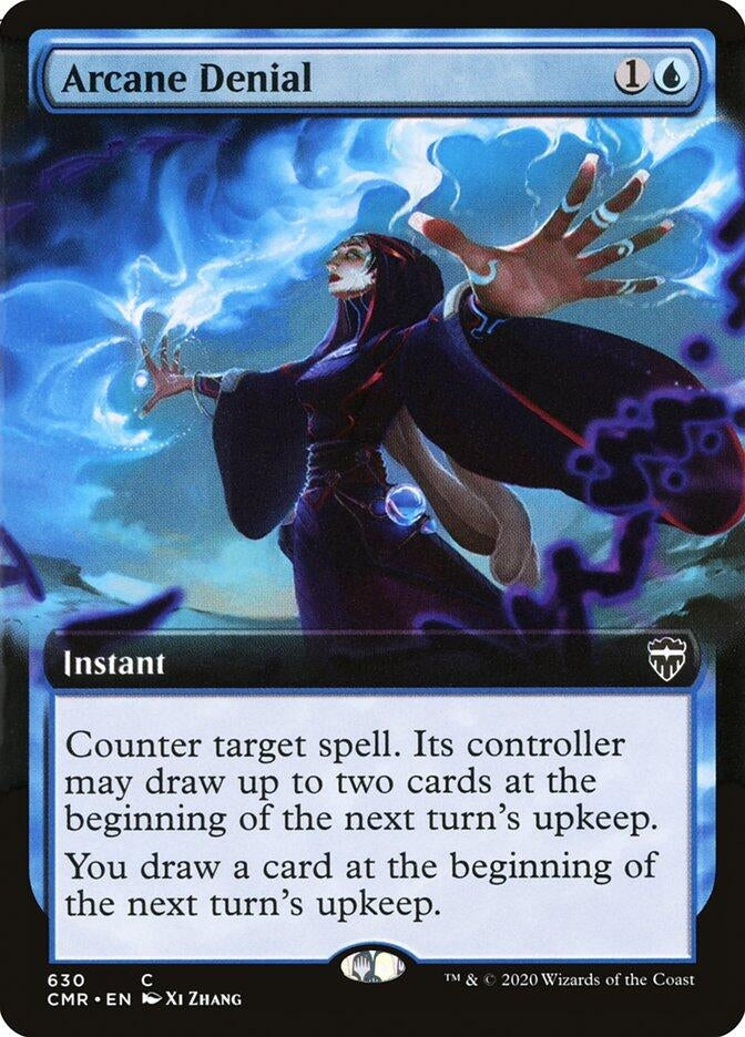 Image for Arcane Denial (Extended Art) (630) (Commander Legends) (CMR) - Magic: The Gathering