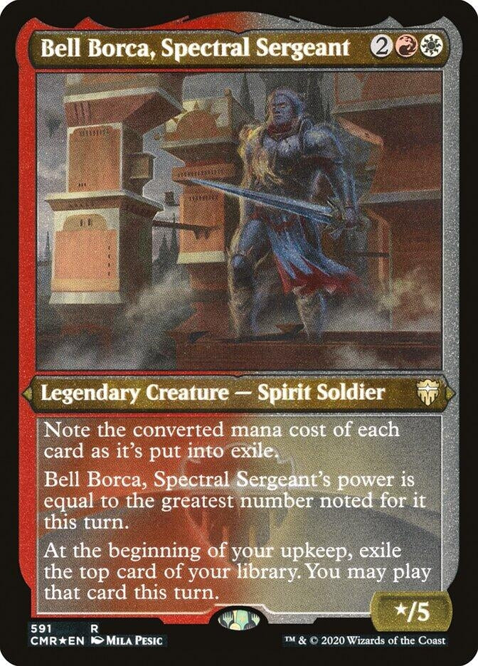 Image for Bell Borca, Spectral Sergeant (Foil Etched) (591) (Commander Legends) (CMR) - Magic: The Gathering