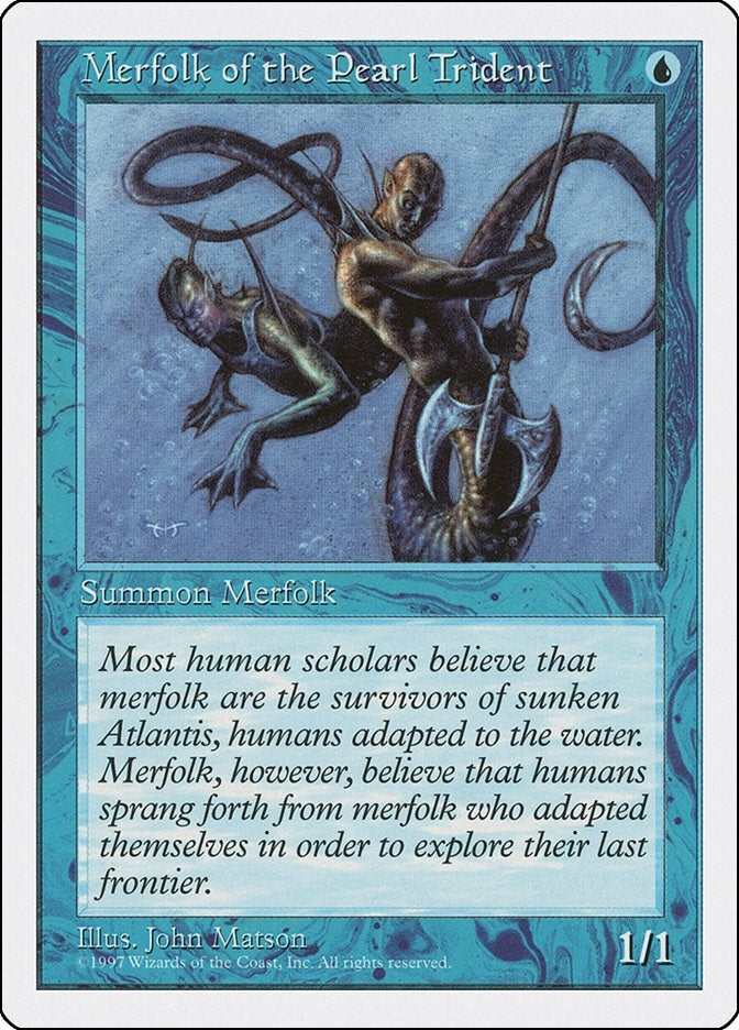 Image for Merfolk of the Pearl Trident (Fifth Edition) (5ED) - Magic: The Gathering