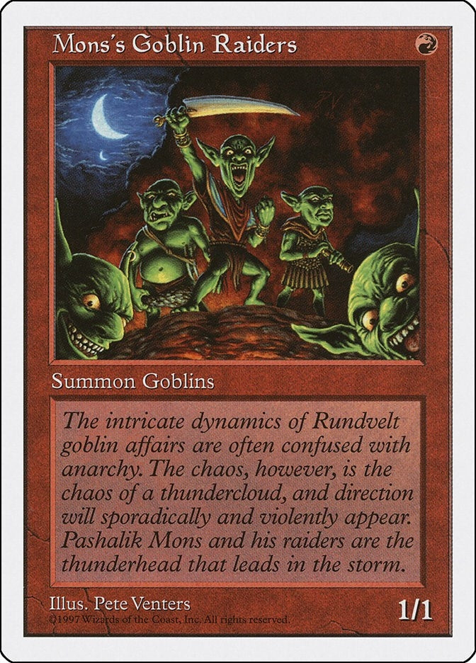 Image for Mons's Goblin Raiders (Fifth Edition) (5ED) - Magic: The Gathering