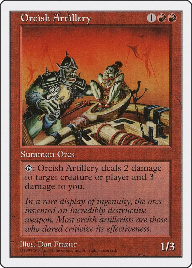 Image for Orcish Artillery (Fifth Edition) (5ED) - Magic: The Gathering