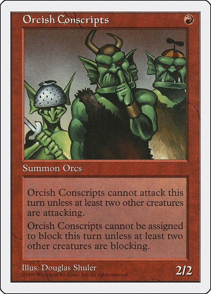 Image for Orcish Conscripts (Fifth Edition) (5ED) - Magic: The Gathering