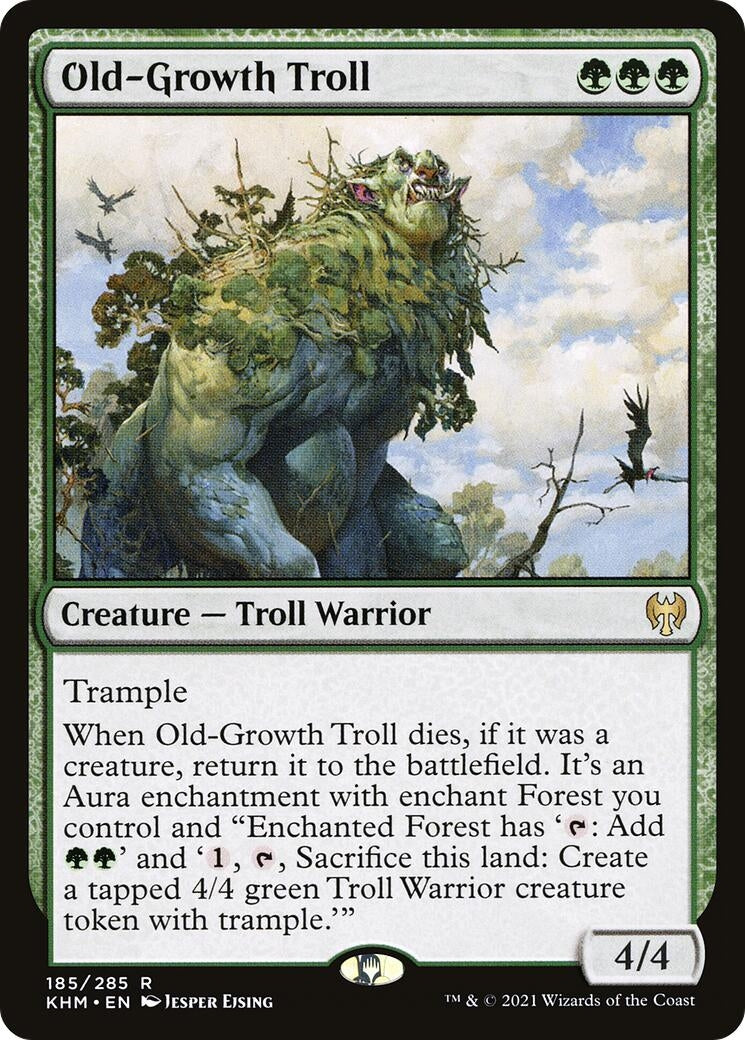 Image for Old-Growth Troll (185) (Kaldheim) (KHM) - Magic: The Gathering
