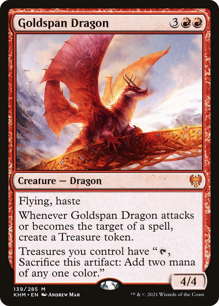 Goldspan Dragon (139) (Kaldheim)