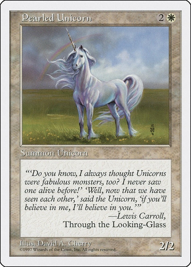 Image for Pearled Unicorn (Fifth Edition) (5ED) - Magic: The Gathering