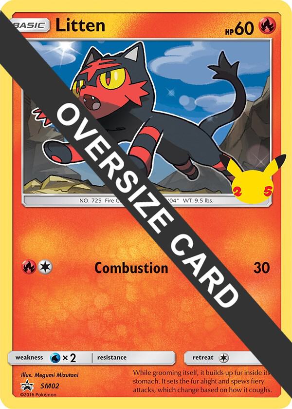 Litten - First Partner Pack (FPP) - SM02 - OVERSIZED CARD