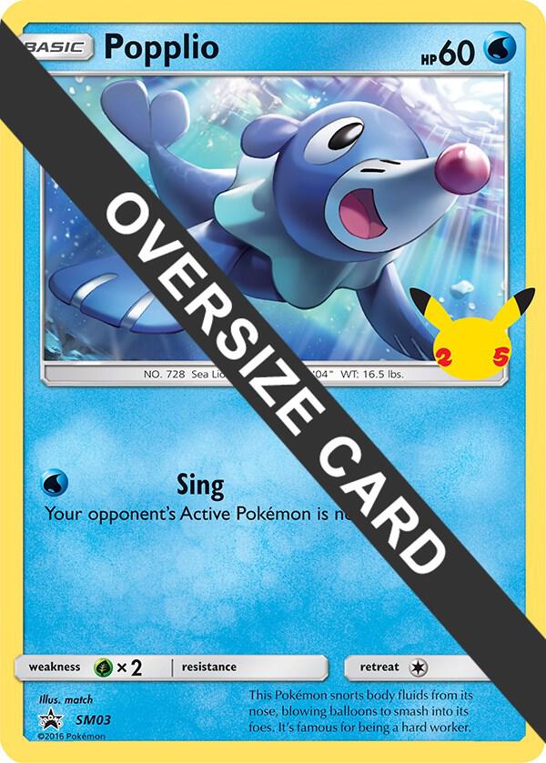 Popplio - First Partner Pack (FPP) - SM03 - OVERSIZED CARD