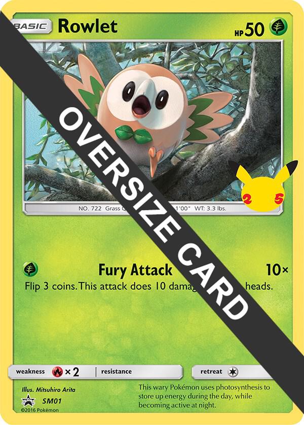 Rowlet - First Partner Pack (FPP) - SM01 - OVERSIZED CARD