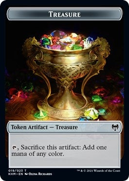 Image for Treasure // Cat Double-Sided Token (19 // 14) (Kaldheim) (KHM) - Magic: The Gathering