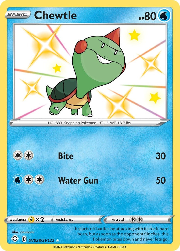 Chewtle (SV028/SV122) (Shining Fates: Shiny Vault)
