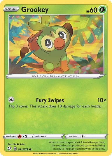 Image for Grookey (011/072) (Shining Fates) (SHF) - Pokemon