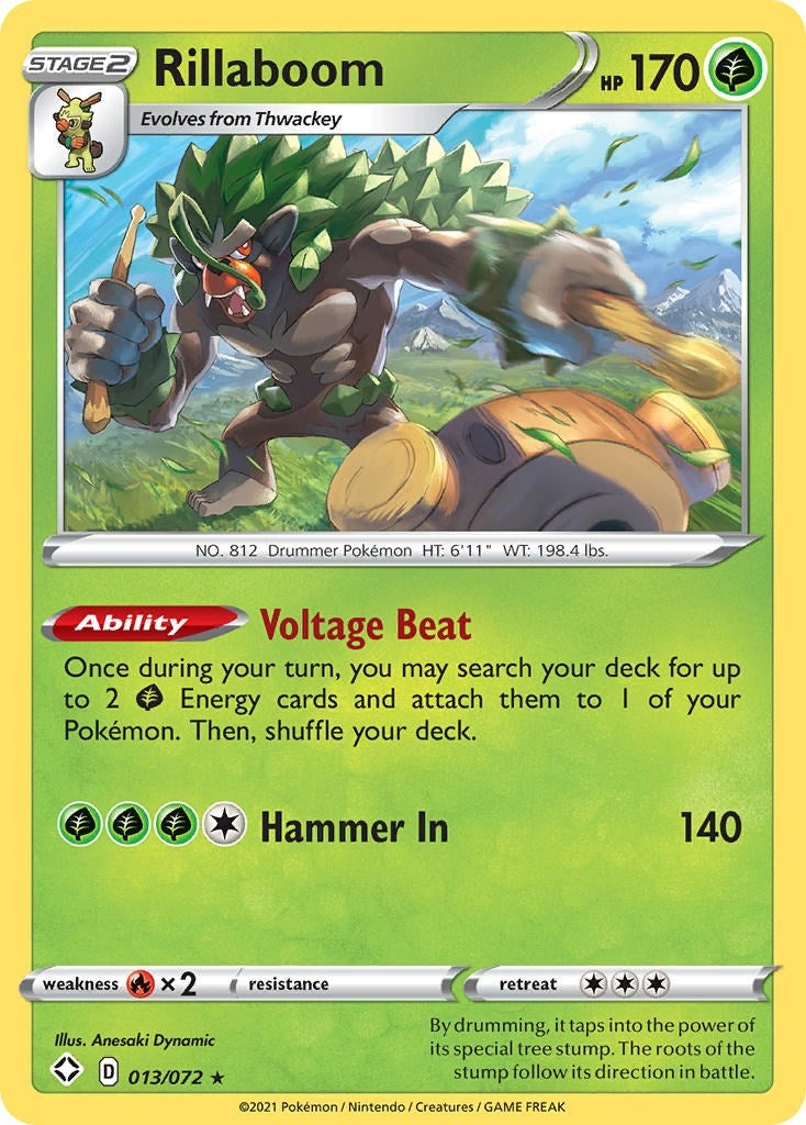 Image for Rillaboom (013/072) (Shining Fates) (SHF) - Pokemon