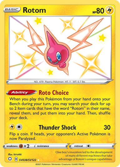 Image for Rotom (SV038/SV122) (SHFSV) - Pokemon