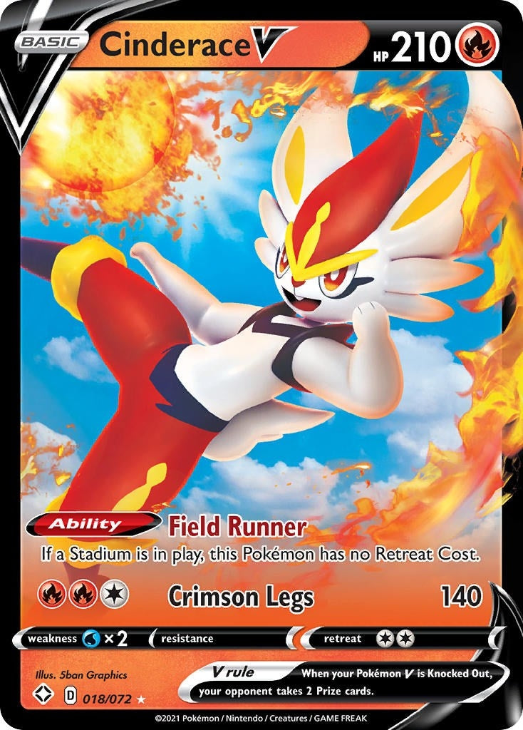 Cinderace V (018/072) (Shining Fates)