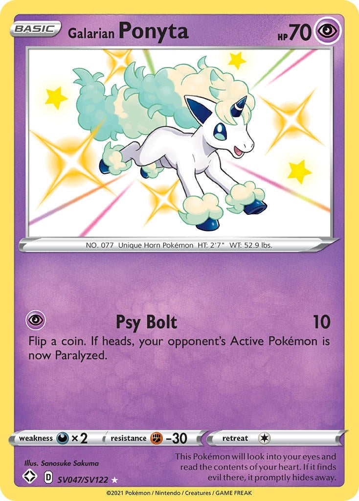 Galarian Ponyta (SV047/SV122) (Shining Fates: Shiny Vault)