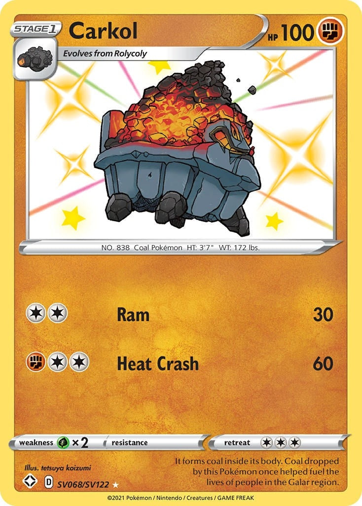 Carkol (SV068/SV122) (Shining Fates: Shiny Vault)