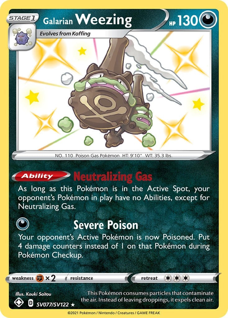 Galarian Weezing (SV077/SV122) (Shining Fates: Shiny Vault)