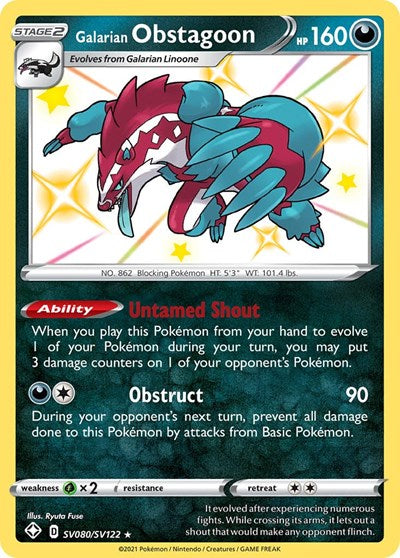 Galarian Obstagoon - SV080/SV122