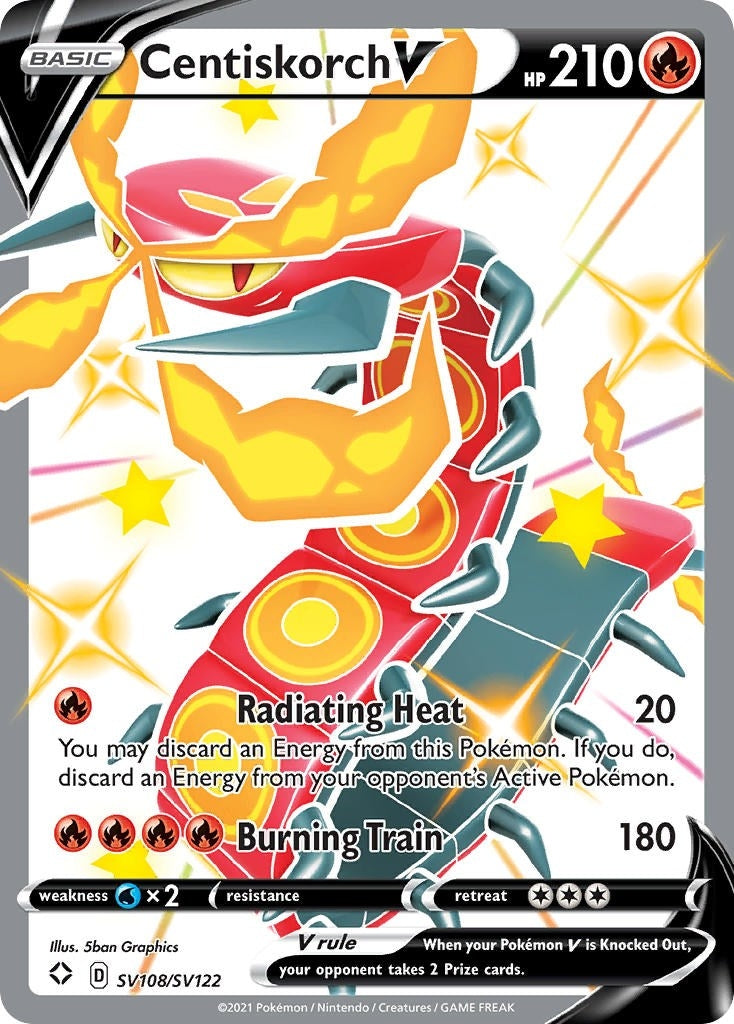 Centiskorch V (SV108/SV122) (Shining Fates: Shiny Vault)