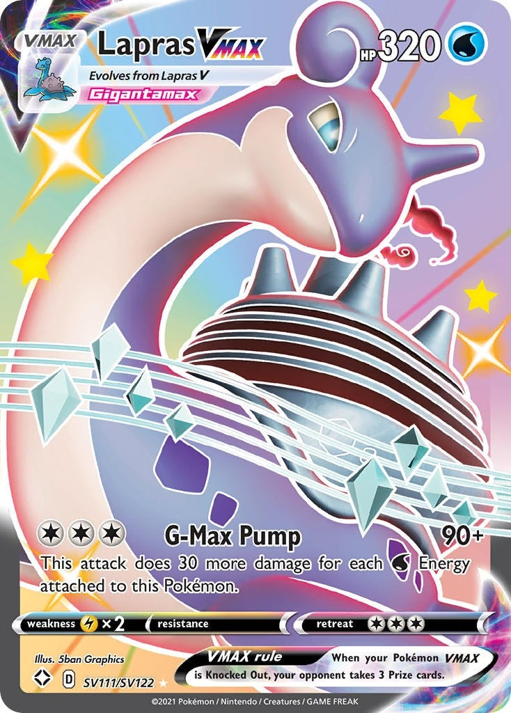 Lapras VMAX (SV111/SV122) (Shining Fates: Shiny Vault)