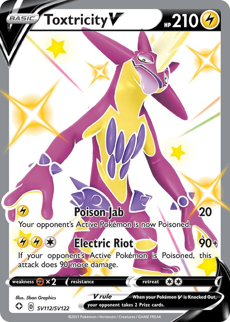 Toxtricity V (SV112/SV122) (Shining Fates: Shiny Vault)