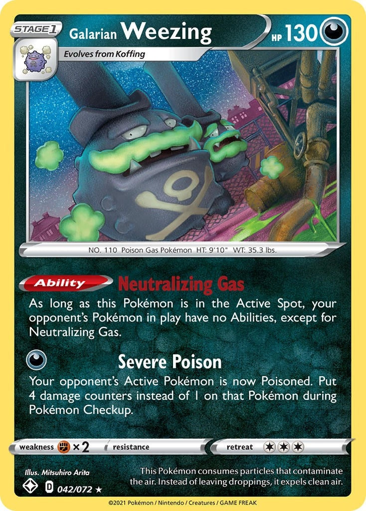 Image for Galarian Weezing (042/072) (Shining Fates) (SHF) - Pokemon