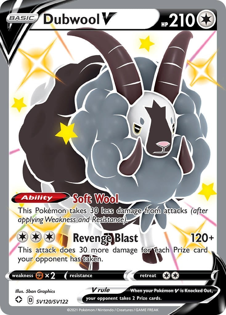 Dubwool V (SV120/SV122) (Shining Fates: Shiny Vault)