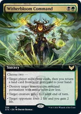 Image for Witherbloom Command (Extended Art) (356) (Strixhaven: School of Mages) (STX) - Magic: The Gathering