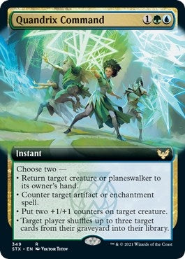 Image for Quandrix Command (Extended Art) (349) (Strixhaven: School of Mages) (STX) - Magic: The Gathering