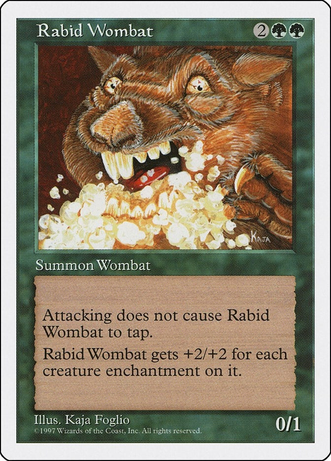Image for Rabid Wombat (Fifth Edition) (5ED) - Magic: The Gathering