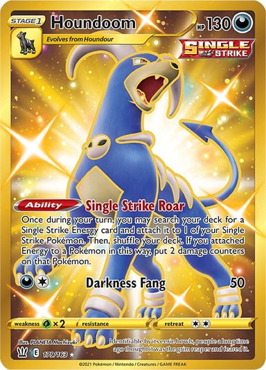 Image for Houndoom (Secret) (179/163) (SWSH05: Battle Styles) - Pokemon