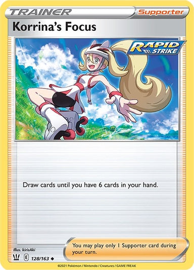Image for Korrina's Focus (128/163) (SWSH05: Battle Styles) - Pokemon