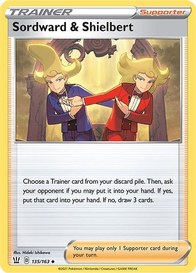 Image for Sordward & Shielbert (135/163) (SWSH05: Battle Styles) - Pokemon