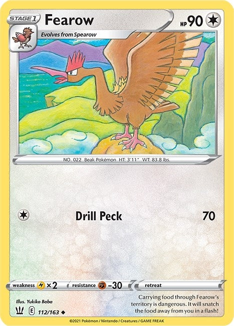 Image for Fearow (112/163) (SWSH05: Battle Styles) - Pokemon