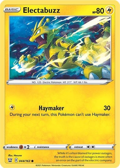 Image for Electabuzz (044/163) (SWSH05: Battle Styles) - Pokemon