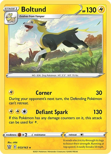 Image for Boltund (053/163) (SWSH05: Battle Styles) - Pokemon