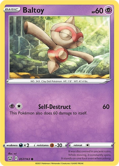 Image for Baltoy (057/163) (SWSH05: Battle Styles) - Pokemon