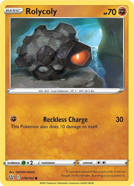 Image for Rolycoly (078/163) (SWSH05: Battle Styles) - Pokemon