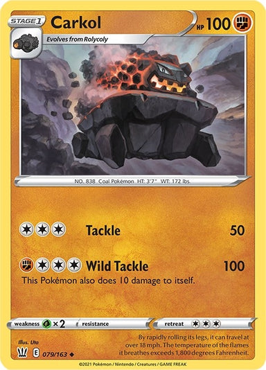 Image for Carkol (079/163) (SWSH05: Battle Styles) - Pokemon